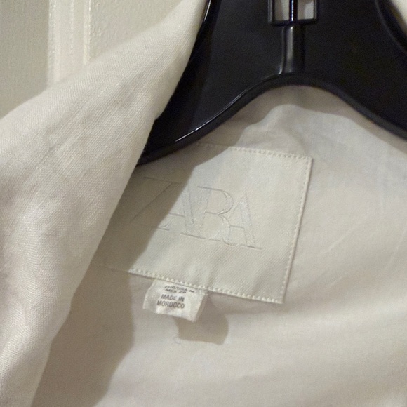 Zara 100% LINEN BOMBER JACKET ZW COLLECTION - Picture 13 of 14